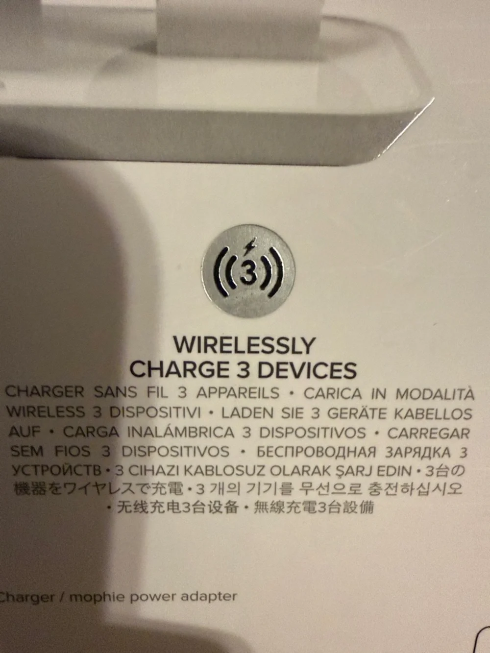 mophie White Wireless Charging Stand